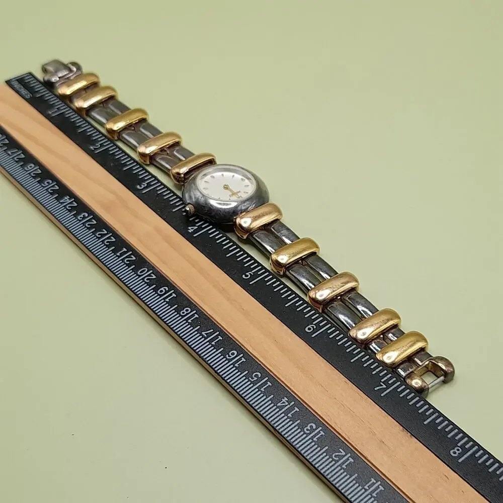 Vintage Monet Gold Silver Women's Watch, Japan Movement, NEEDS NEW BATTERY